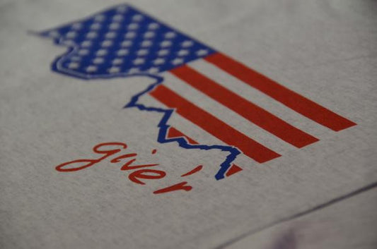 Give'r Goes Red, White and Blue!