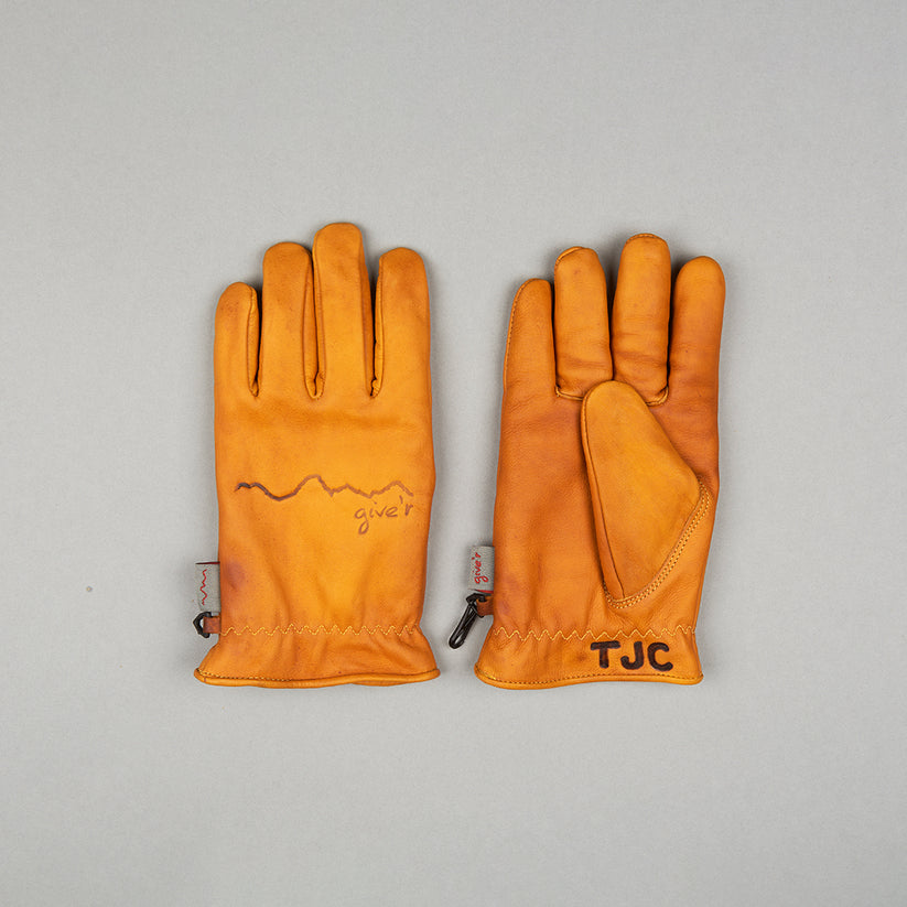 Leather Work Gloves Give'r Classic Fit Durable And Thick