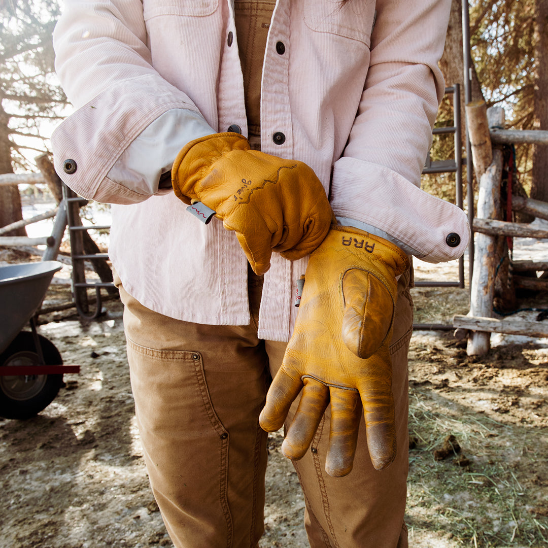 Heavy-Duty Work Gloves - Anti Slip Leather Work Gloves