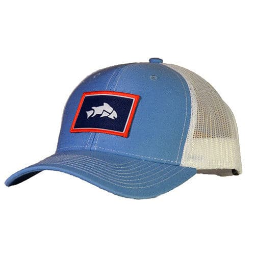 Wyoming Trout Hat, Fly Fish Wyoming, Give'r Trucker Hat
